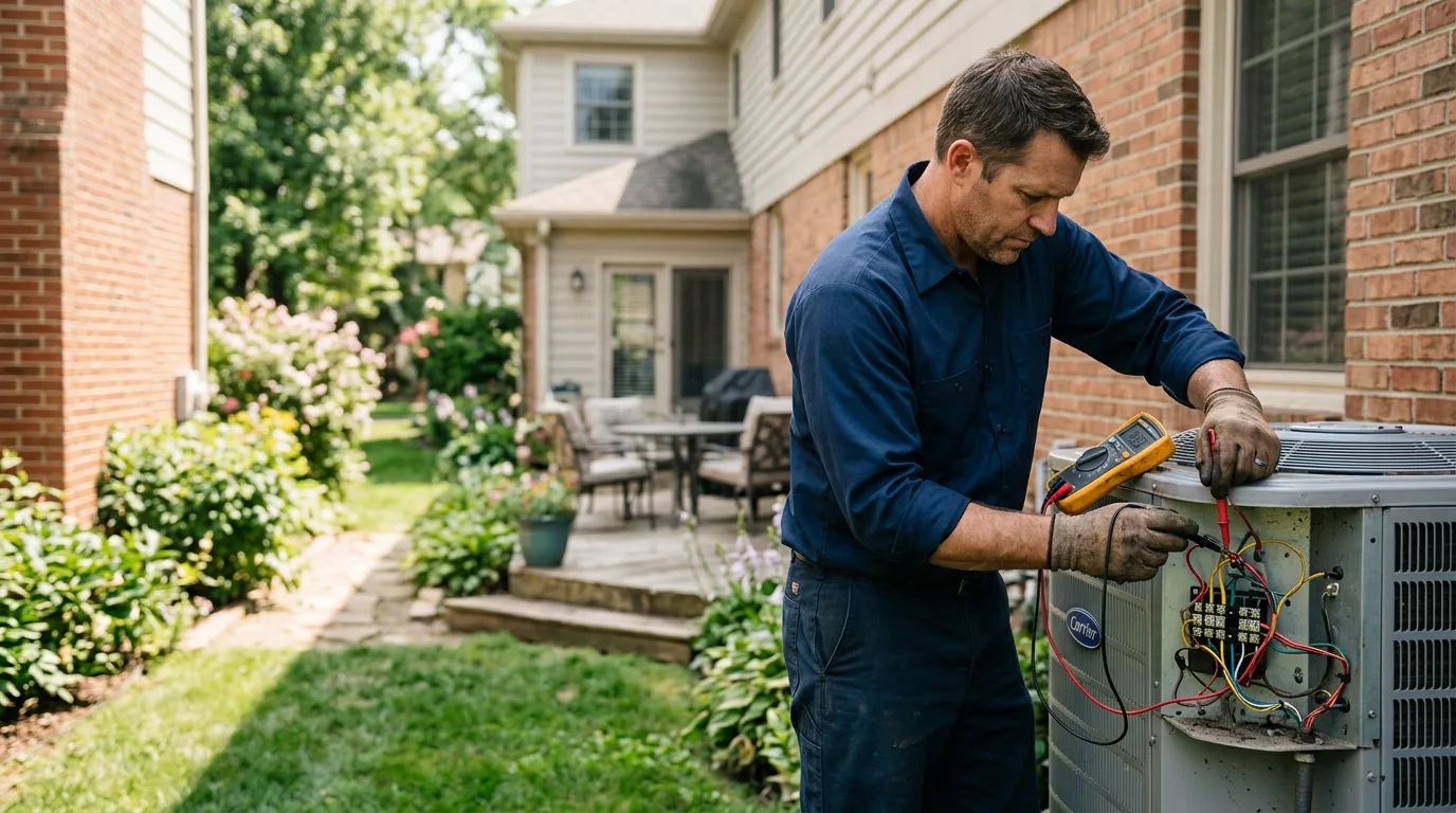 HVAC technician working near Wynot, NE